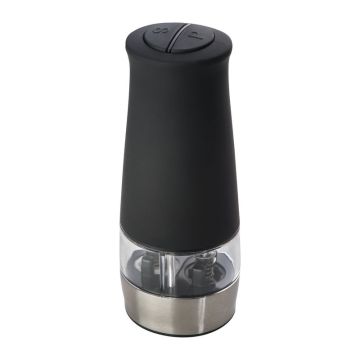 Moară electrică de sare și piper  - Negru - ø 6,2 × 17,2 cm