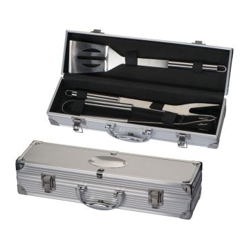 Set de tacâmuri BBQ (2) - Gri - 37 × 10 × 8 cm