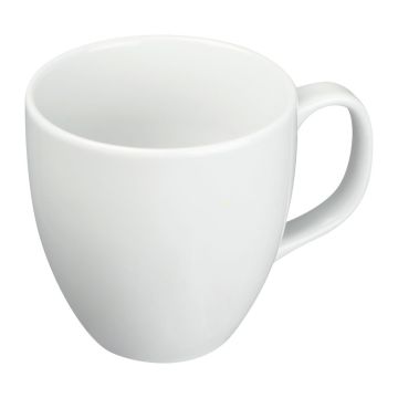 Cană porţelan 400ml - Alb  - 9,9 × 10 cm