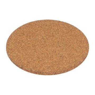 Coaster din plută - Beige - ø 9 cm x 0,5 cm