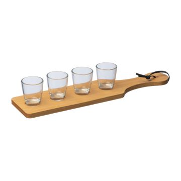 Set pahare shot, 4x30 ml - Beige - 33 × 8 × 6 cm