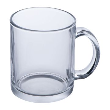Ceaşcă de cafea din sticlă, 300 ml - Transparent - 110 x 80 x 93 mm