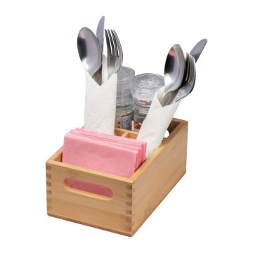 Suport mare organizator tacâmuri - Beige - 18 × 12 × 8