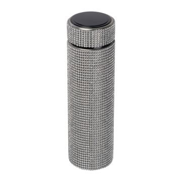 Sticlă mare cu inserţii de cristale, 500 ml - Gri - ø 6,8 x 24 cm