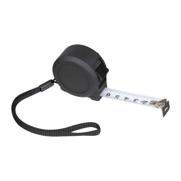 Ruletă de oţel cu carcasă din plastic, 3 m - Negru - 5 x 2,5 x 5 cm