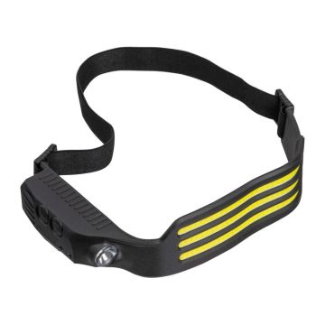 Lanternă de cap cu LED-uri COB - Negru - 8,5 x 2,8 x 3 cm