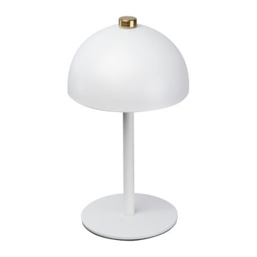 Lampă de birou din oţel inoxidabil - Alb  - 10 x 10 x 18 cm