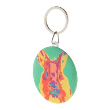 KeyBadge RPET Maxi - alb