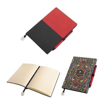 REPORTER set, red - Rosu - pen: 4 × 0,6; notepad: 14,7 × 20,8 × 1,3