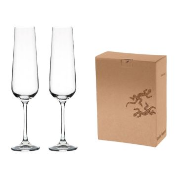 WANGI 2 cupe şampanie - Transparent - 7 × 18,5 × 29