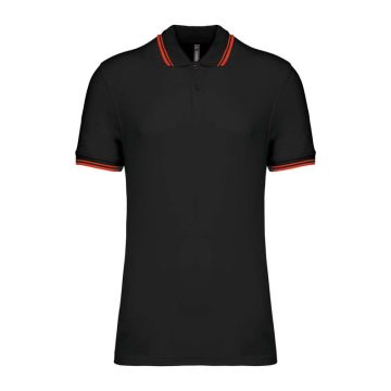 Men'S 2 Striped Short Sleeved Poloshirt