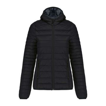 LADIES' LIGHTWEIGHT HOODED PADDED JACKET