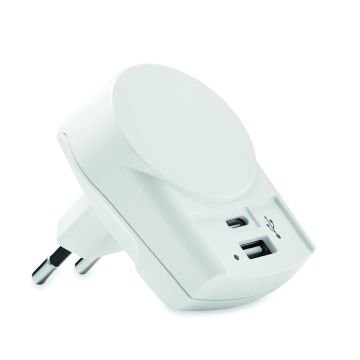 EURO USB CHARGER A/C - Alb
