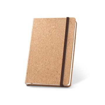 HAWKINS A5. Caiet A5 din plută cu pagini simple din material certificat FSC™ și alte materiale controlate - Natural