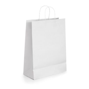CABAZON. Punga de hârtie kraft (90 g/m²) - Alb
