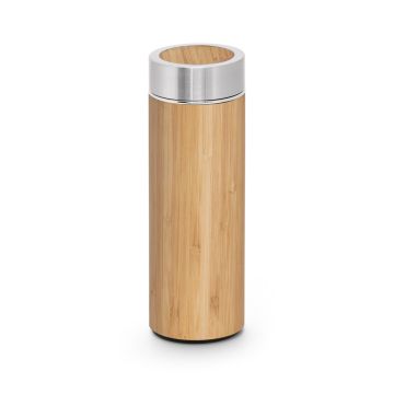 NATUREL. Sticlă termică din bambus și oțel inoxidabil (90% reciclat) 430 mL - Natural - 430 mL