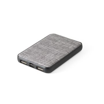 RENEWAL BATTERY. Power bank de 5'000 mAh din PET reciclat (100% rPET) - Gri