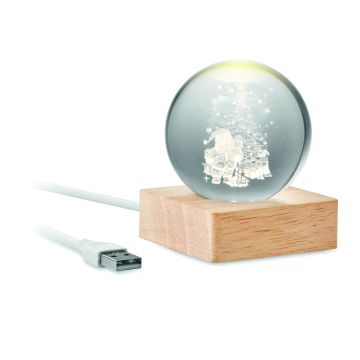 SANTA LIGHT - Lemn