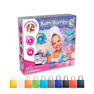 Bath Bombs Kit V. Joc educațional furnizat cu o pungă de cadou pliabilă 190T