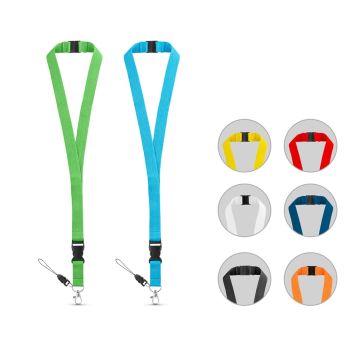MURRAY. Lanyard din poliester cu carabina metalică