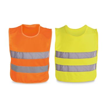 MIKE. Vestă reflectorizantă pentru copii din poliester (100%)