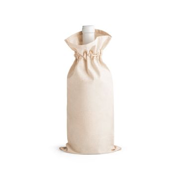 JEROME. Sacosa din bumbac 100% pentru sticlă (180 g/m²) - Natural