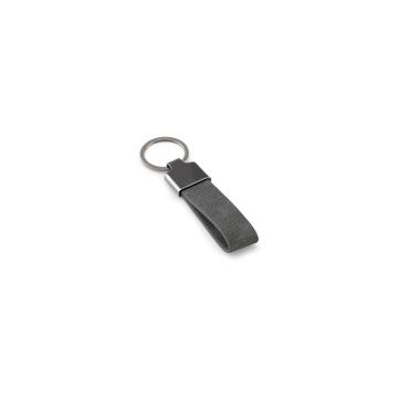 VAUGHN. Set format dintr-un suport pentru carduri și un suport pentru chei, ambele realizate din metal și poliester reciclat (30% rPET) - Gri inchis