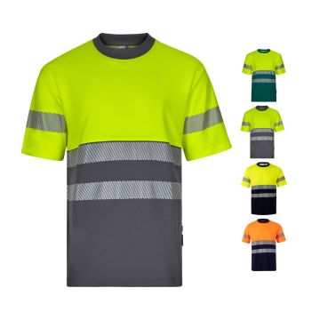 VL BASTET. Tricou piqué bicolor (150 g/m²), din bumbac (55%) și poliester (45%)