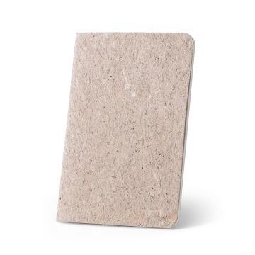 TEAPAD SOFT. Blocnotes A6 cu copertă flexibilă realizată din deșeuri de frunze de ceai (65%) - Natural