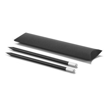 BRENTANO. Set de două creioane ascuțite - Argintiu satinat