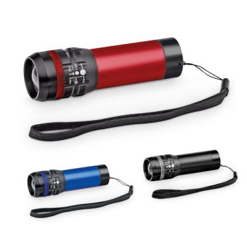 ZOOMIN. Lanternă din aluminiu cu funcție de zoom cu 3 moduri de lumină