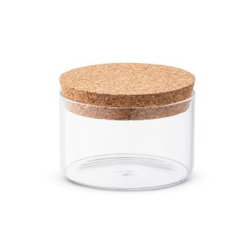SPICE 380. Sticlă borosilicată cu capac din plută 380 mL - Natural - 380 mL