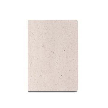 ORGANIC SEMI-RIGID. Blocnotes A5 cu copertă semirigidă din materie organică de elefant (80%) - Natural deschis