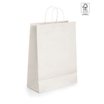 GRANT. Punga de hârtie kraft (100 g/m²) - Alb