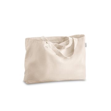PARMA. Sacoșă din bumbac (50%), bumbac reciclat (30%) și poliester (20% rPET) (280 g/mp) - Natural deschis