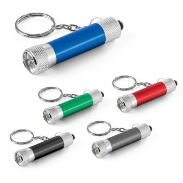LERGAN. Breloc din aluminiu cu lanternă cu 3 LED