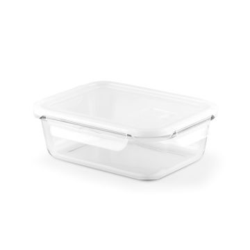 QUORIN. Cutie ermetică din sticlă borosilicată 1 L - Alb