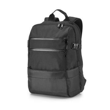 ZIPPERS BPACK. Rucsac pentru laptop 15.6'' din jacquard 840D și 300D - Negru - 25 L