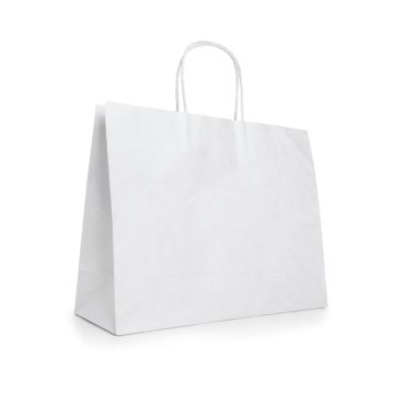 KELLY. Punga de hârtie kraft (100 g/m²) - Alb