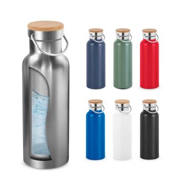 RAGNAR. Sticla de vid din oțel inoxidabil (36% reciclată) cu perete dublu 570 ml