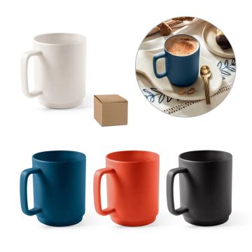 MIGHTY. Cană din ceramică cu corp cilindric 330 mL