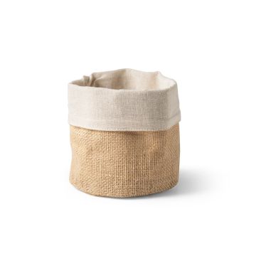 DUCASSE. Geantă multifuncțională din iută (260g/m²) și bumbac (120g/m²) - Natural