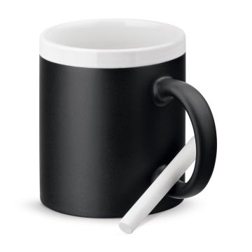 CHALKIE. Cana ceramica 360 mL - Alb - 360 mL