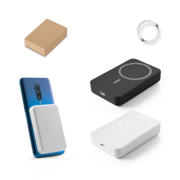 AMPERE 10. Power bank magnetic de 10'000 mAh cu încărcător wireless ultrarapid de 15W în ABS 100% reciclat (100% rABS)
