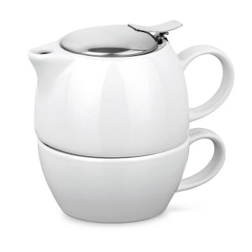 COLE. Set de ceai - Alb - 440 mL, 280mL