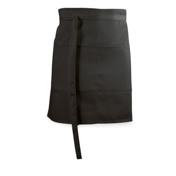 ROSEMARY. Șorț de bar în bumbac și poliester (150 g/m²) - Negru