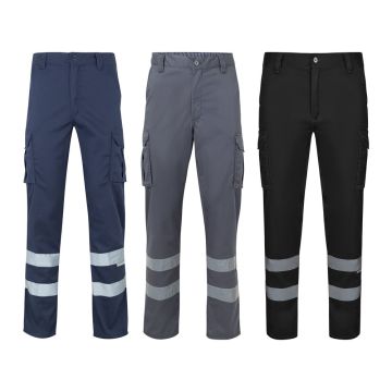 VL DIONYSUS. Pantaloni extensibili cu mai multe buzunare (240g/m²), din bumbac (46%), EME (38%) și poliester (16%)