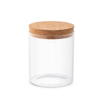 SPICE 700. Sticlă borosilicată cu capac din plută 700 mL - Natural - 700 mL