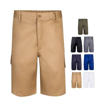 VL CHIONE. Bermude din twill cu buzunare multiple (200 g/m²), din bumbac (35%) și poliester (65%)