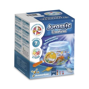Jurassic Pets Kit III. Joc educațional furnizat cu o pungă cadou din hârtie kraft (90 g/m²) - Alb